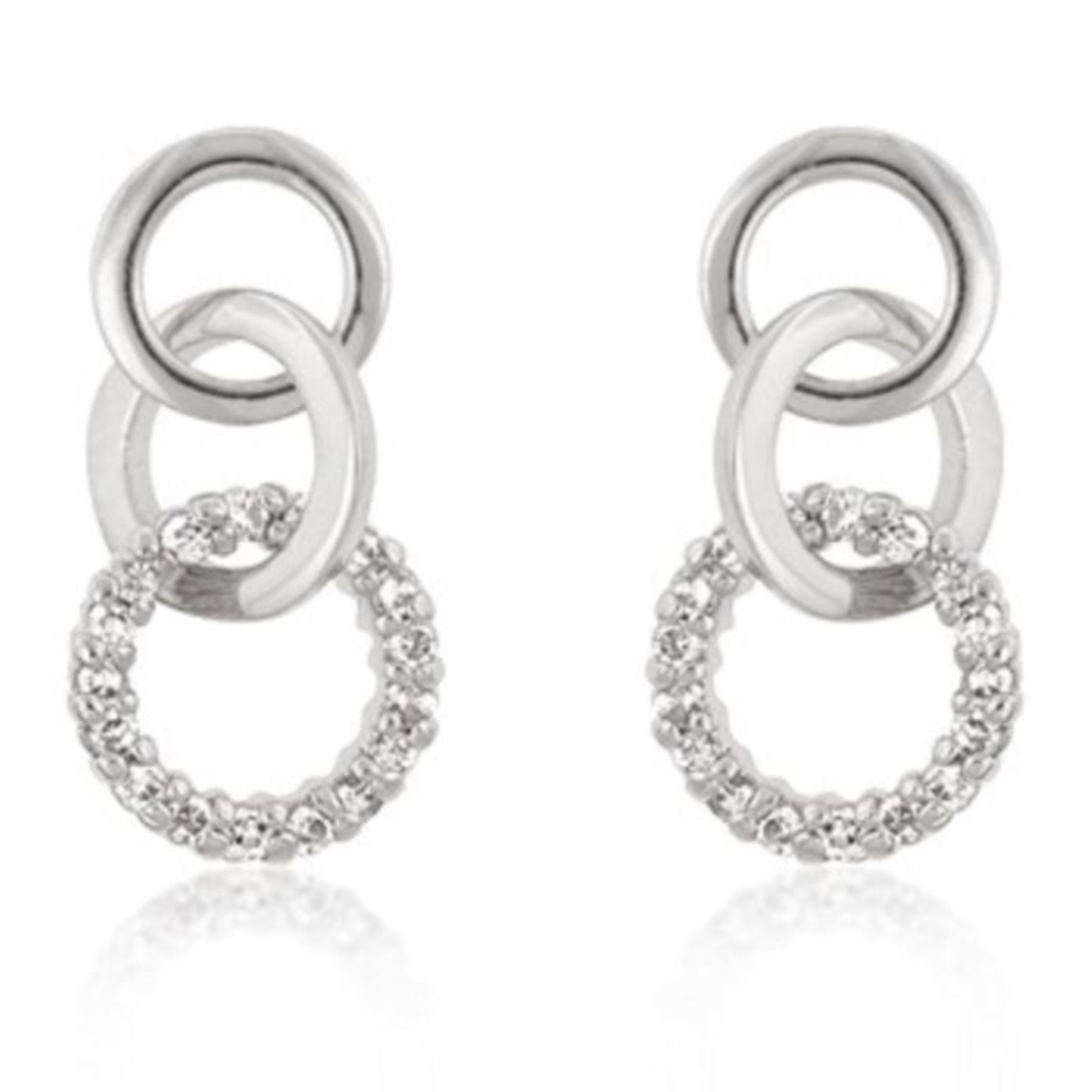INFINITY CZ EARRING SET