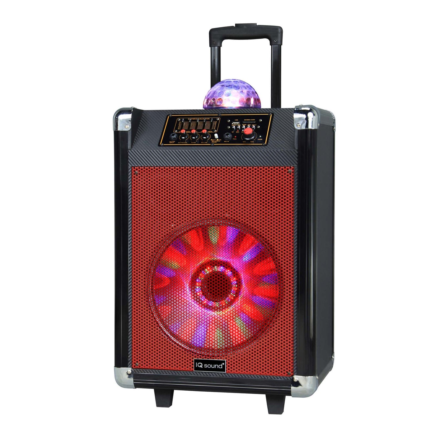 12" PORTABLE BLUETOOTH DJ SPEAKER W/ DISCO BALL