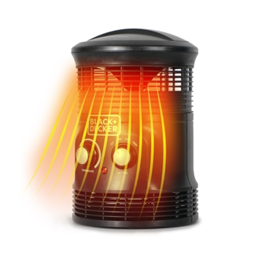 360 DEGREE SURROUND PORTABLE HEATER, BLACK