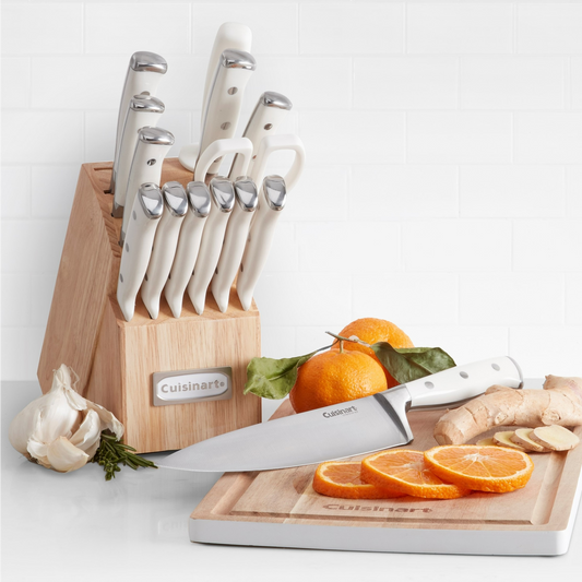 CUISINART TRIPLE RIVET 15PC CUTLERY SET WITH BLOCK