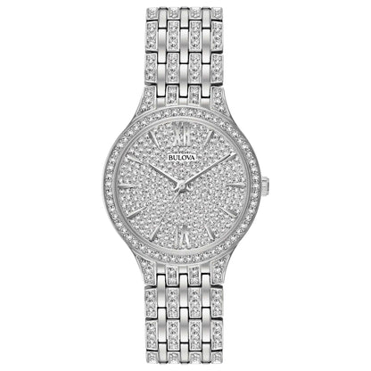 LADIES CRYSTAL COLLECTION FULLY PAVED SWAROVSKI WATCH CRYSTAL DIAL