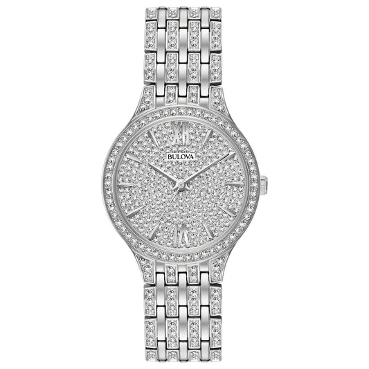 LADIES CRYSTAL COLLECTION FULLY PAVED SWAROVSKI WATCH CRYSTAL DIAL