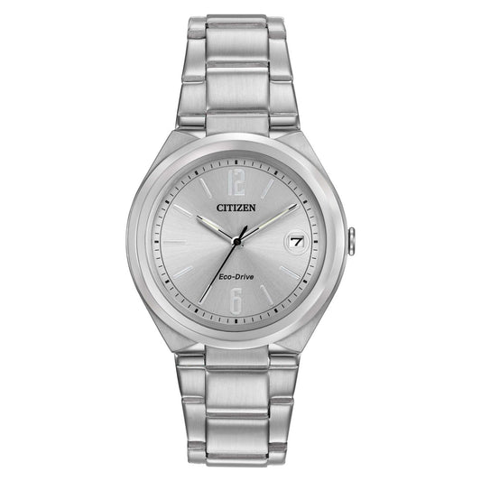 LADIES' CHANDLER ECO-DRIVE STAINLESS STEEL WATCH