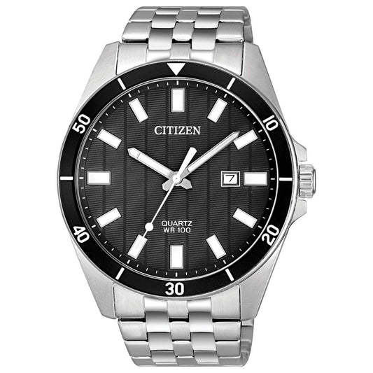 MENS QUARTZ STAINLESS STEEL WATCH