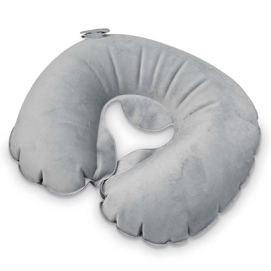 COMPACT INFLATABLE NECK PILLOW W/ POUCH